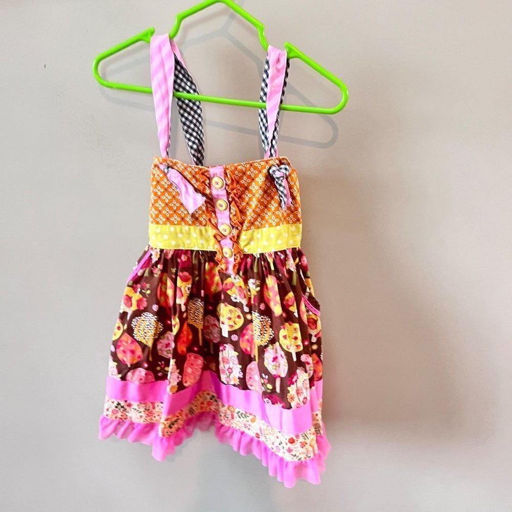 Matilda Jane Spinning with Joy Knot Dress Make Believe Collection Girls Sz 2